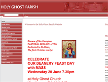 Tablet Screenshot of holyghostparish.co.uk