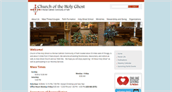 Desktop Screenshot of holyghostparish.org